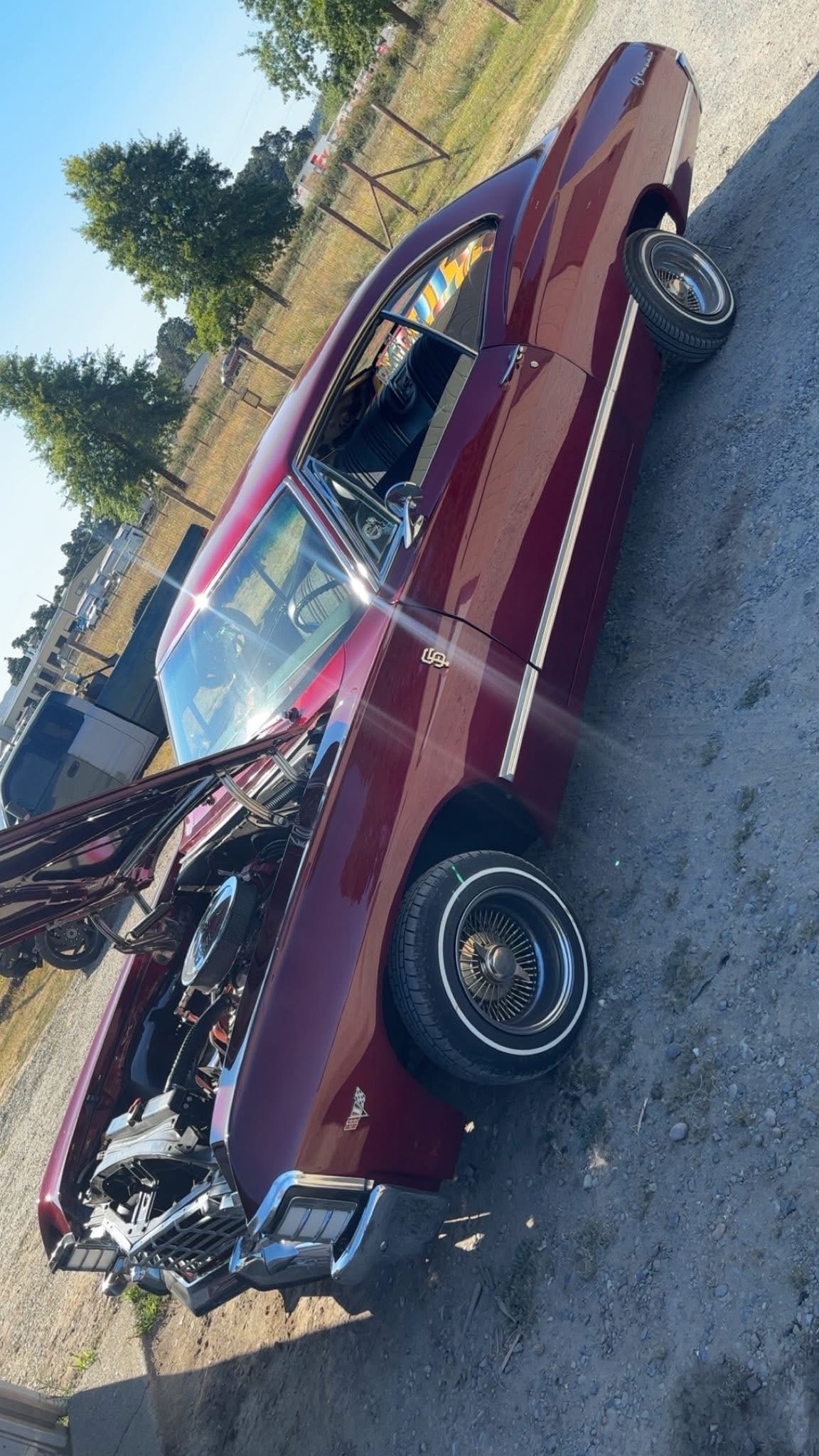 Placeholder view of a custom lowrider receiving specialty service